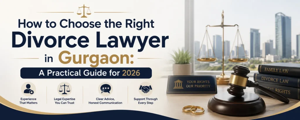 How to Choose the Right Divorce Lawyer in Gurgaon – Practical Guide 2026 Banner